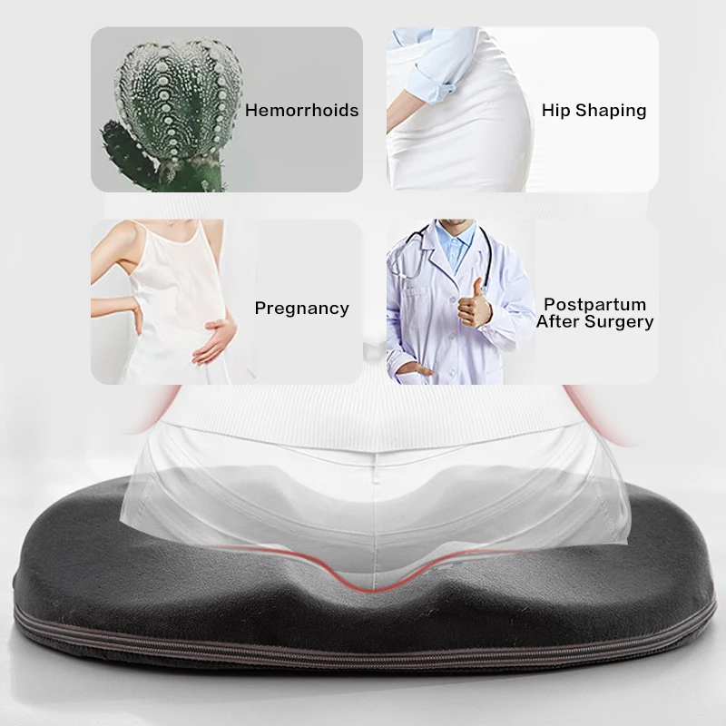 Comfort Donut Seat Cushion Sofa Hemorrhoid Memory Foam Anti Hemorrhoid Massage Tailbone Pillow Car Office Seat Cushion  ﻿ 2