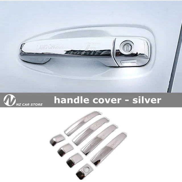 Prado Door Handle Door Bowl Cover Protection Trim For Toyota Land Cruiser  FJ 150 2010-2018 2019 2020Stainless Steel AccessoriesStainless Steel Door Handle Bowl Cover For Toyota Land Cruiser 200 2021 2020 2019 2008-2022 Trim Sticker Accessories car decals Other Exterior Accessories