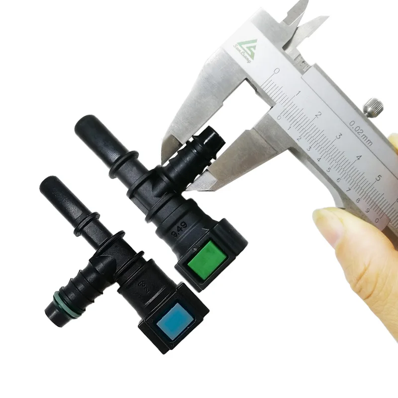 Connettore Sgancio Rapido Linea Carburante 8mm Per Auto - Universale 2,2 X 5,2 Cm
