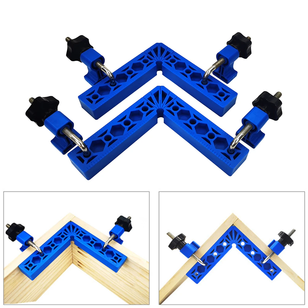 2 Pcs 90 Degree Positioning Squares,  Right Angle Clamp With Aluminium Alloy L-Type Corner Clamp, 6 x 6"(15 x 15cm) band saw machine