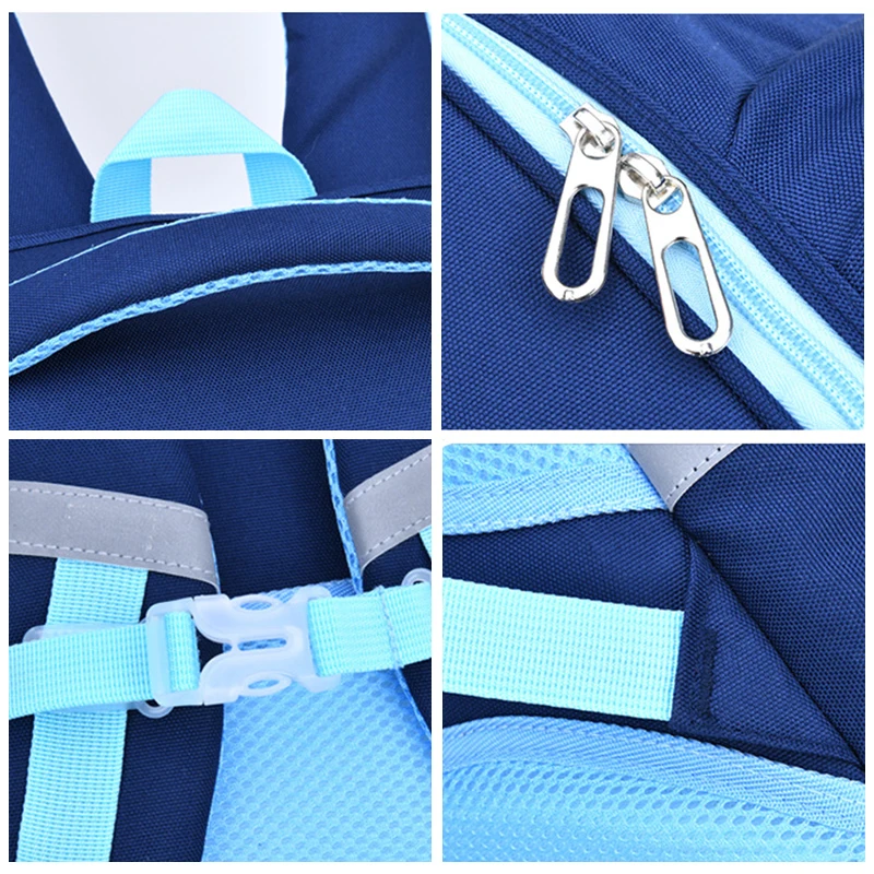 OYIXINGER High Quality Nylon Schoolbag For Primary Students Light Satchel Boys And Girls U-shaped Opening Bookbag Waterproof Bag