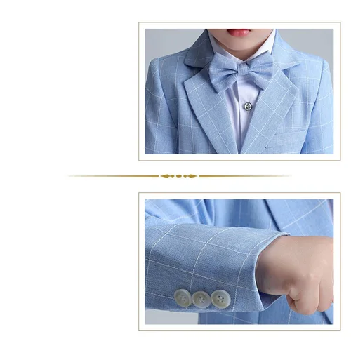 큰 소년 정장 생일 사진 정장, 어린이 블레이저 재킷 바지, 나비 넥타이 웨딩 드레스, 십대 정장, 어린이 졸업 의상 6