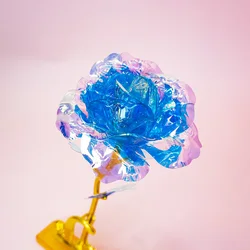 Enchanting Iridescent Rose Foil Flower - Perfect Gift (Iridescent blue)