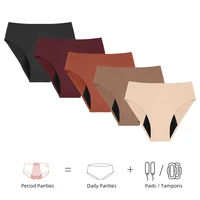 Seamless Menstrual Panties Absorption Maternity Physiological Incontinence Breathable Briefs Waterproof Period Women Underwear