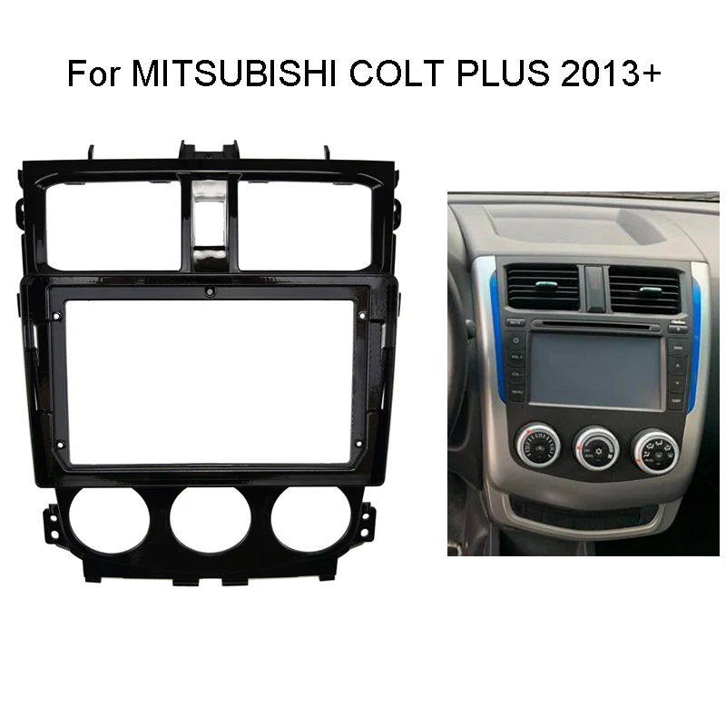 

Автомобильная магнитола 9 "2 Din для MITSUBISHI COLT PLUS 2007 +, автомобильный стерео аудио плеер, DVD-панель, комплект приборной панели, рамка, держатель центральной консоли