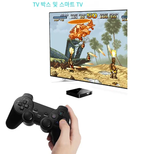 2 PCS 2.4Ghz 무선 게임 패드 지연 없음 게임 컨트롤러 USB 조이스틱 PC 안드로이드 TV 박스 게임 박스, 클래식 외관 디자인 5