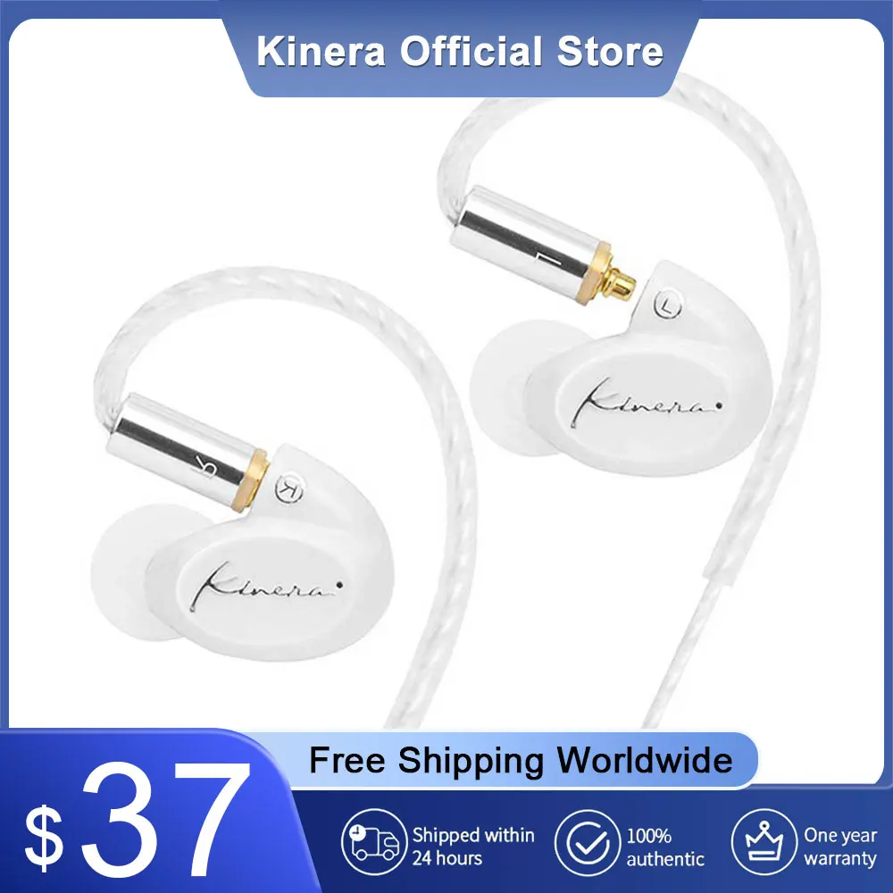 

Kinera SIF Dynamic Driver In-Ear Earphones HIFI DJ Music Monitor Headphone Running Sport Earplug Headset With MMCX Cable Earbuds