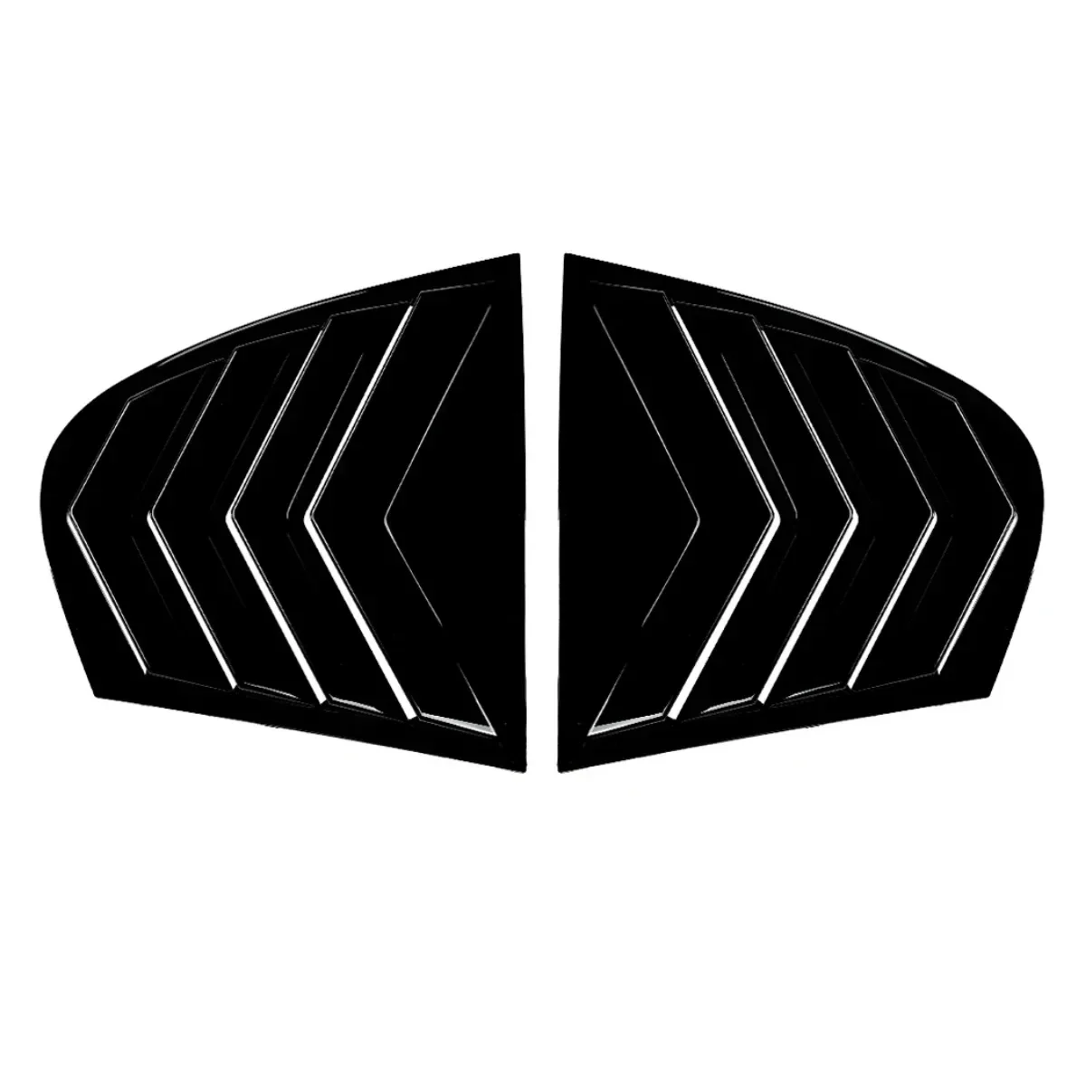 E60 Lamellen Paar Fensterlamellen für BMW 5er E60 2004–2010, hintere Seitenfenster-Schaufel, Visierabdeckung, Lamellenabdeckungen, Zubehör