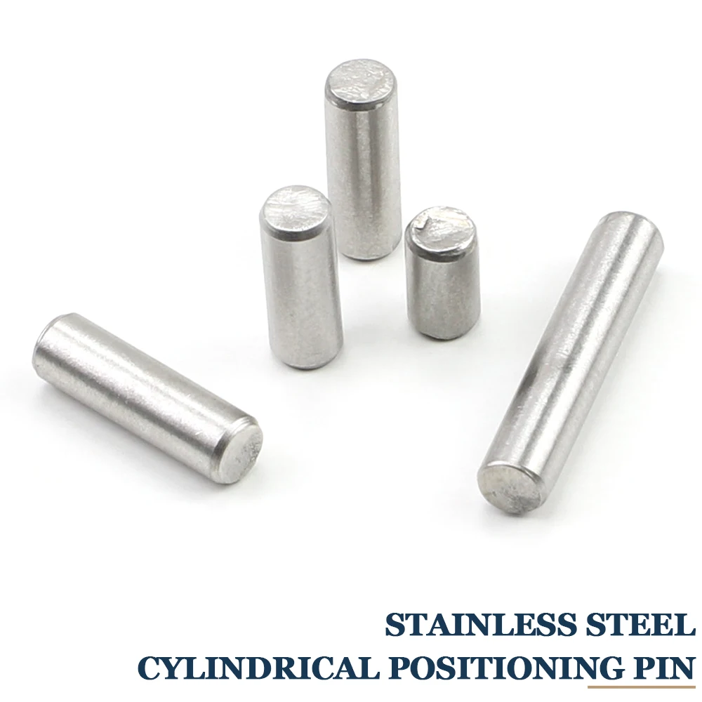 Cylindrical Locating Dowel Pin Stainless Steel Ball Lock Pins 2-55pcs Cylindrical Pin Metal Dowel Pins M2 M2.5 M3 M4 M5 M6 M8 M10 Stainless Steel Locating Parallel Pins Solid Lock Pin