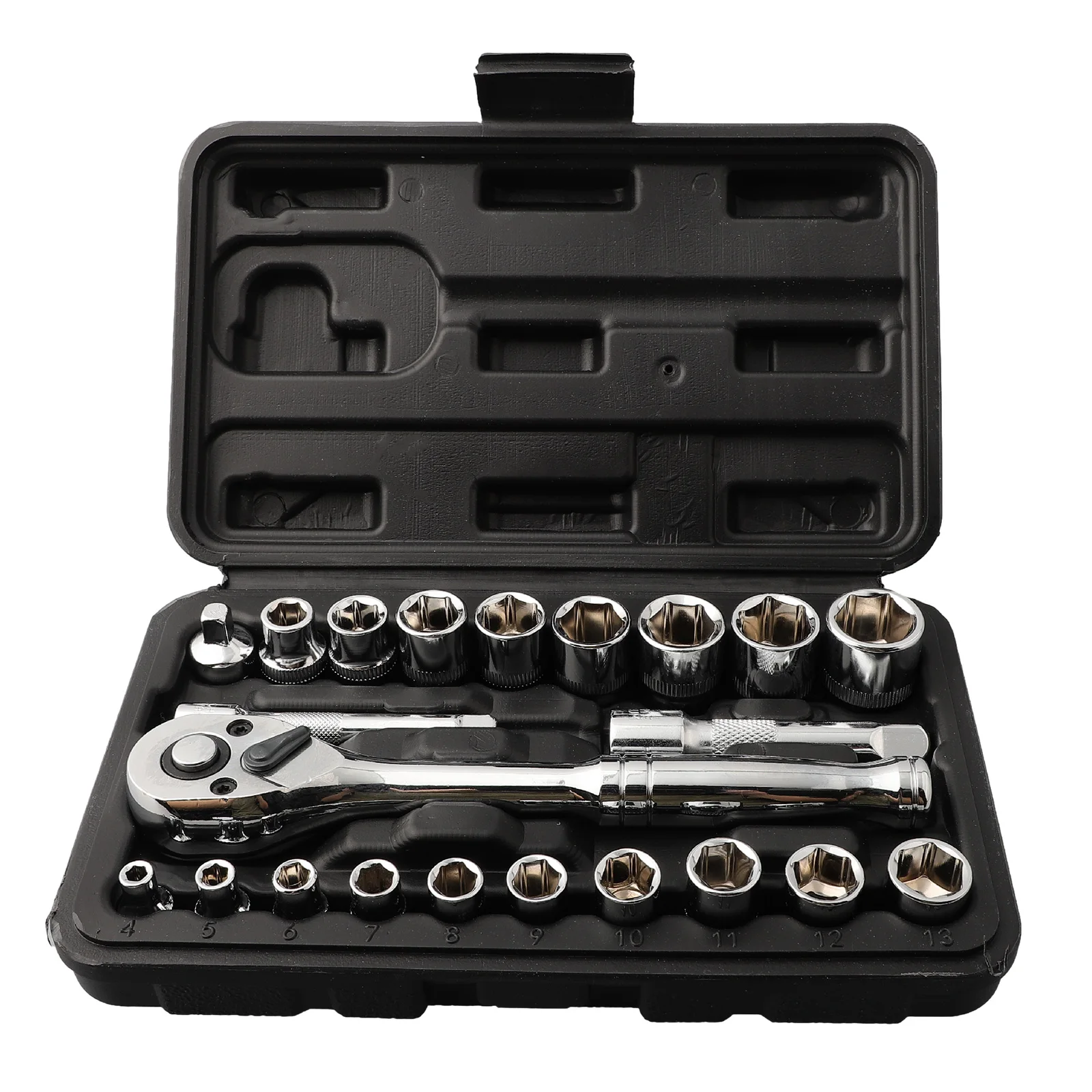 

22pcs 72 Tooth Ratchet Wrenches Sockets Automotive Tool Set Ratchet Sockets Anti-shedding Mechanical Tool For Car Repair Tool