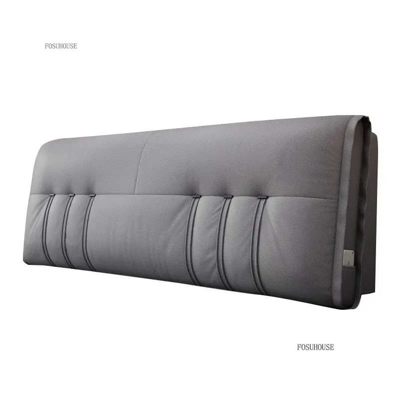 Italian Minimalist Headboards for Tatami Multifunctional Backrest Headboard Light Luxury Tech Fabric Bedroom Furniture for B&B