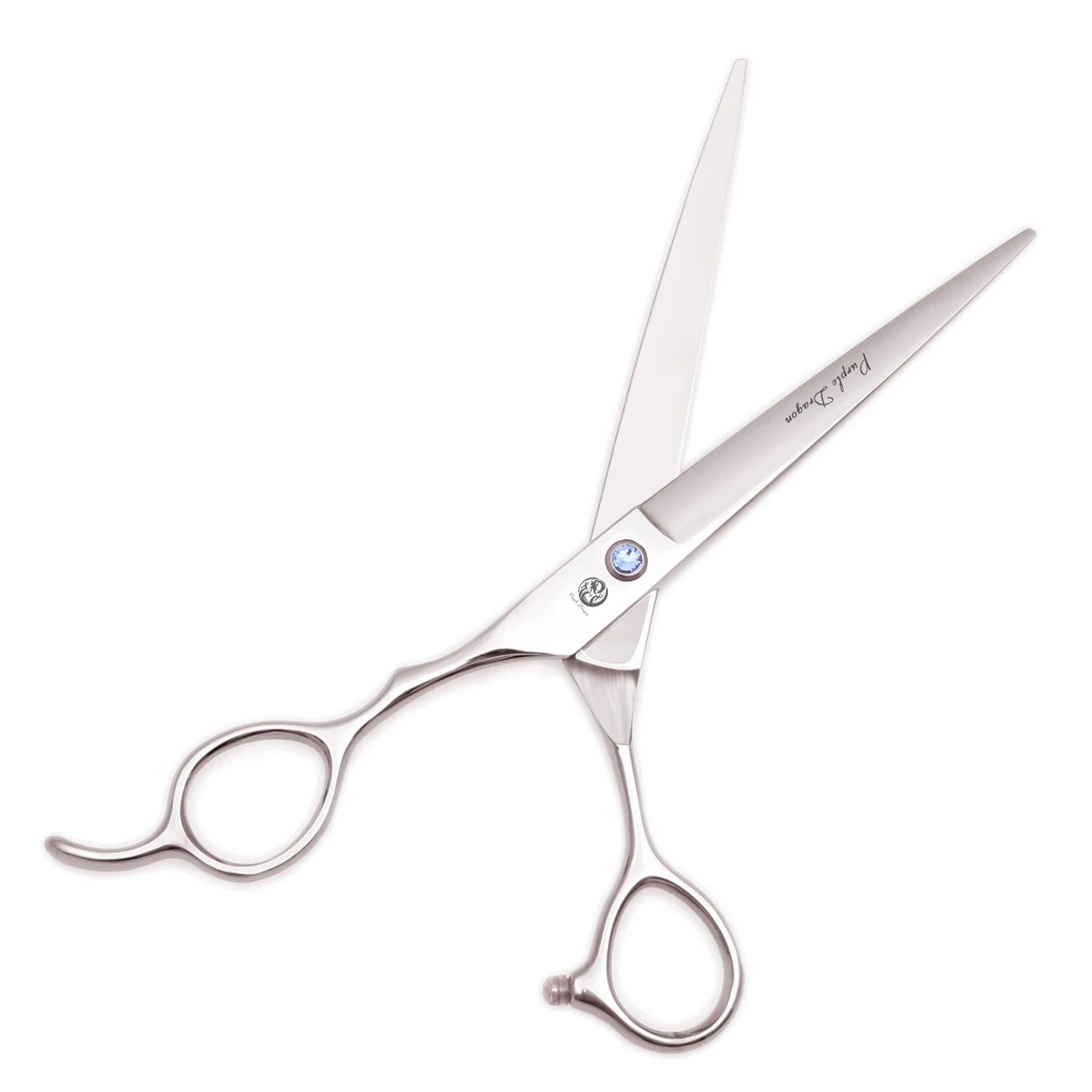 Dog Grooming Scissors 7" Left-Hand Stainless Purple Dragon Straight Scissors Thinning Shears Pet Beauty Cat Puppy Z8000