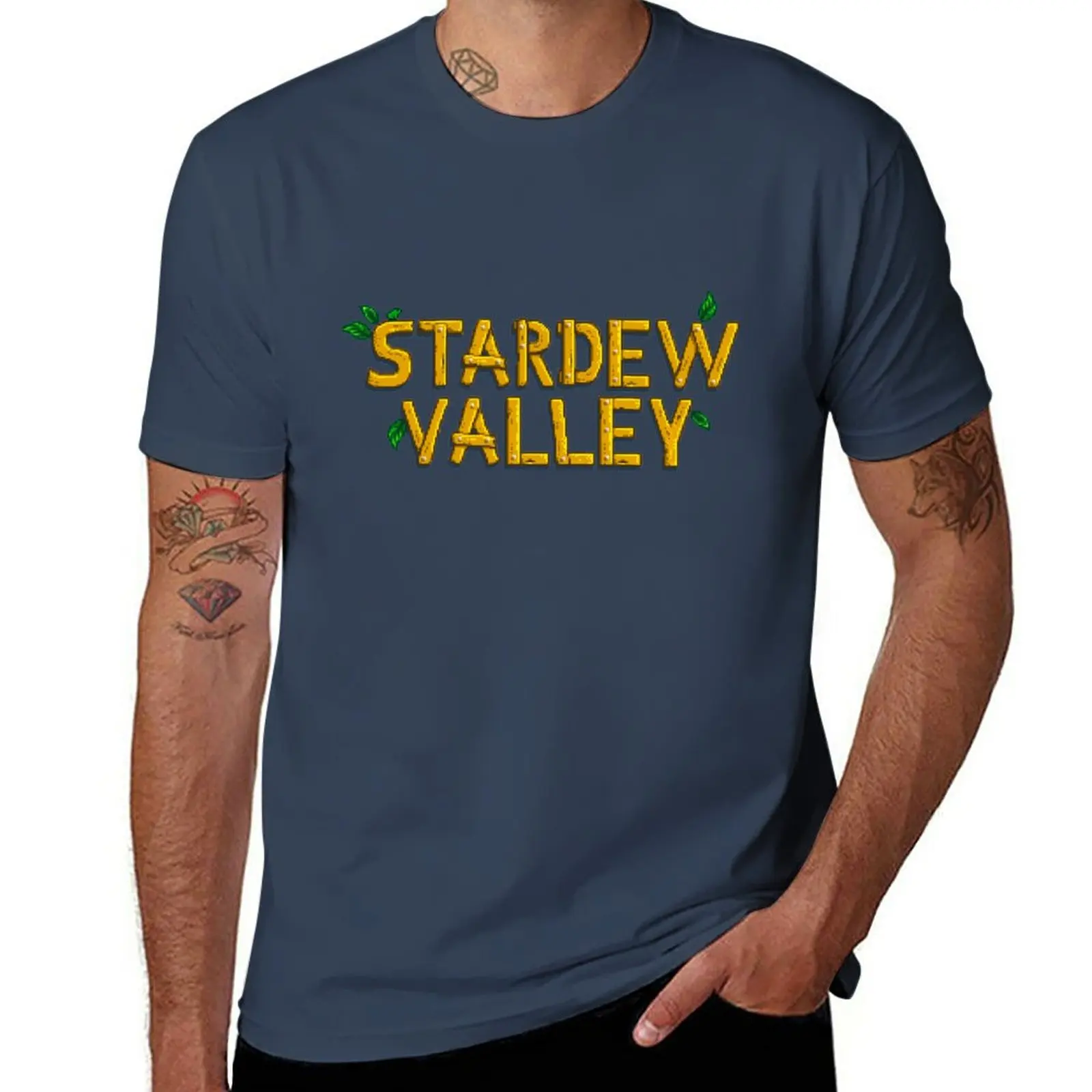 T-Shirt Stardew Valley Blanks Magliette A Maniche Corte Magliette Da Uomo