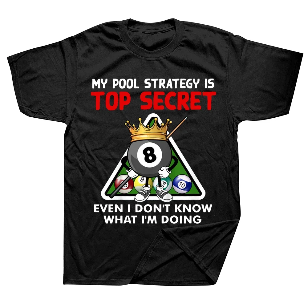 

Billiards Art Pool Players T Shirts Graphic Cotton Streetwear Short Sleeve Birthday Gifts Summer Style T-shirt Mens Clothing