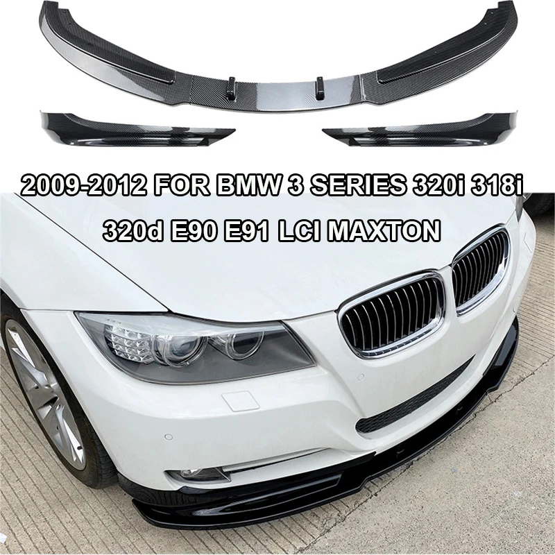 2009-2012 Per Bmw Serie 3 320I 318I 320D E90 E91 Lci Maxton Anteriore Sotto Paraurti Splitter Spoiler Lifting Guard Protector
