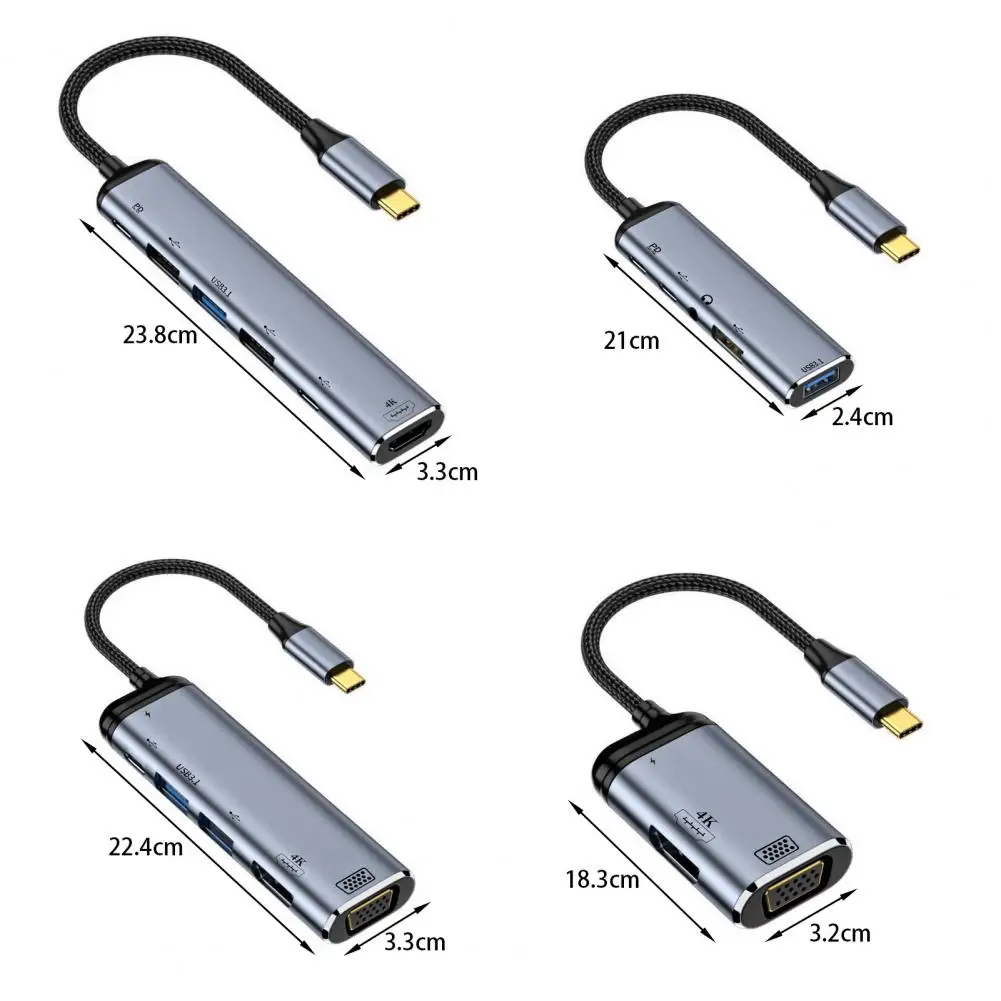 

Док-станция USB Type-C на HD 4K/USB3.1, 10 Гбит/с, 100/3,5 мм
