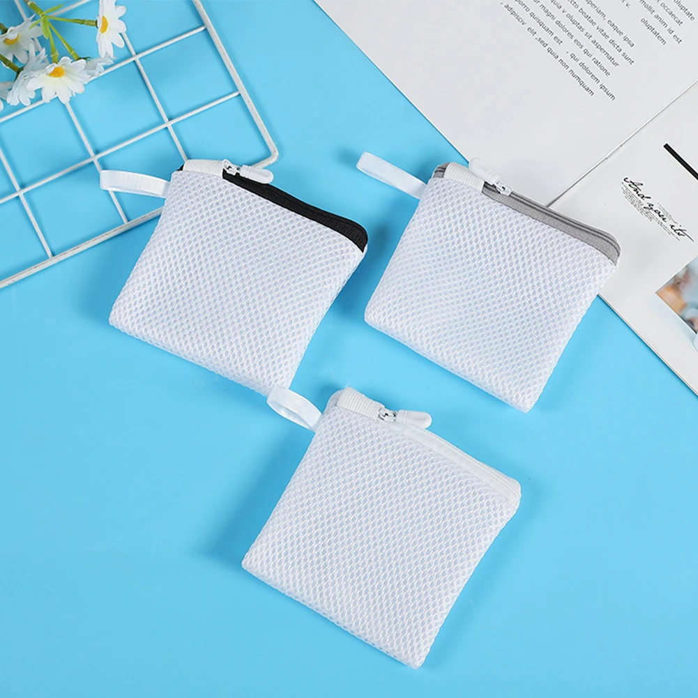 1Pc Mesh Laundry Bag Washing Bags with Zipper Travel Laundry Bag for Laundry Blouse Hosiery Stocking Underwear Bra Lingerie 2