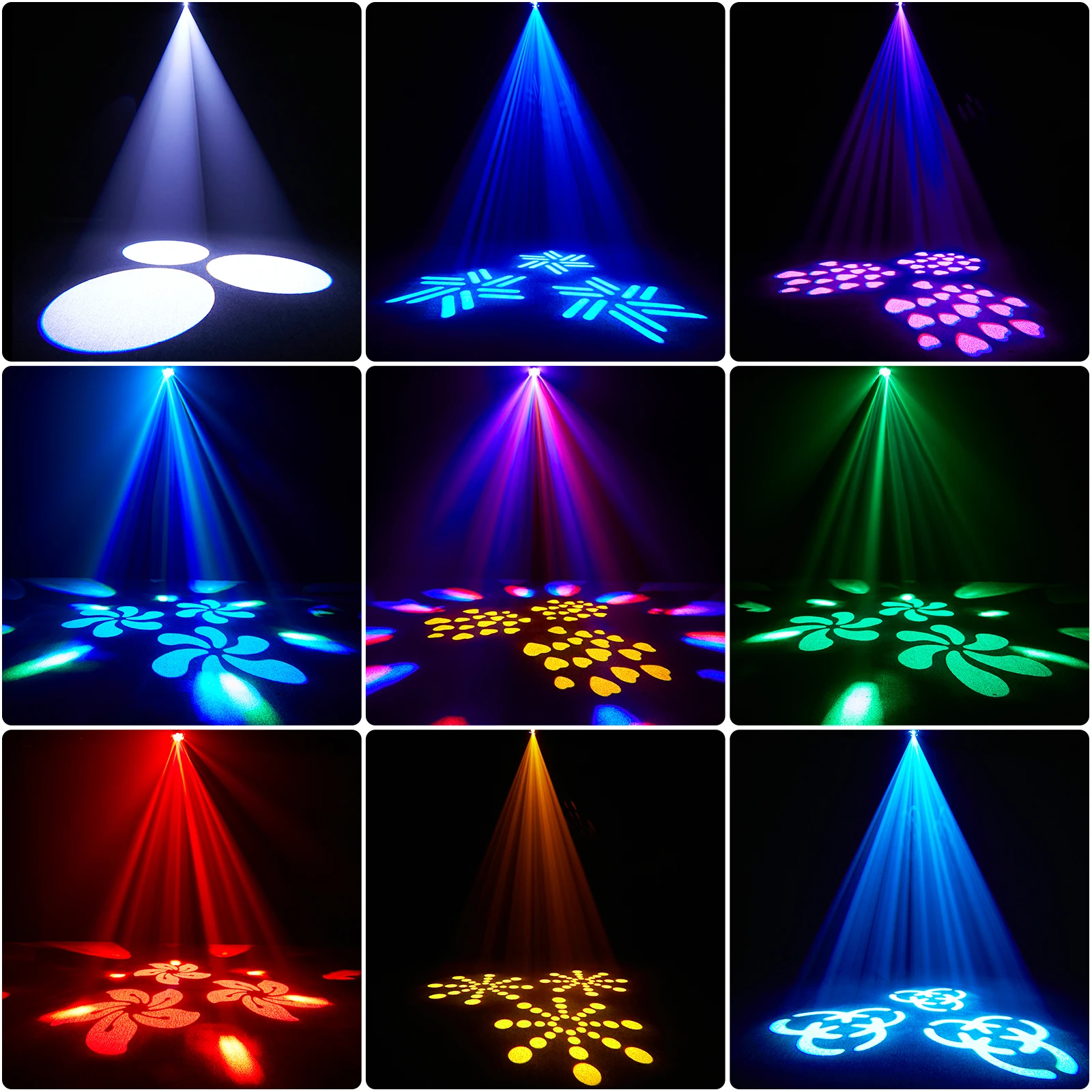 U King Bee Eyes LED Beam Moving Head Light 4-in-1 Mit Zoom-Effekt, RGBW Bühnenbeleuchtung Für Club, Nachtclub, DJ, Party, DMX512 Lampe