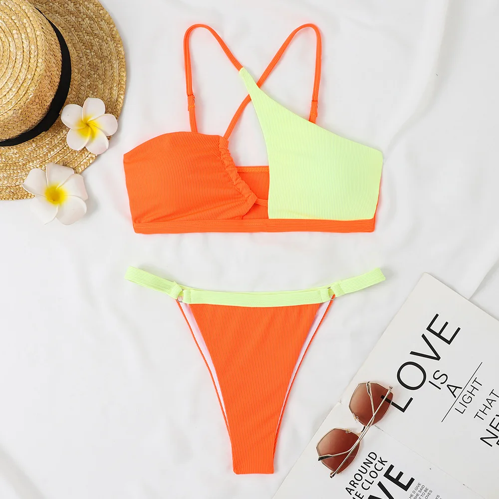 Sexy Micro Bikini Contrast Color Swimsuit Women Swimwear Push Up Thong Bikinis Set Brazilian Bathing Suit Summer Beach Wear