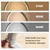 Nail Desk Lamp Photography Lighting LED Table Lamp Stepless Dimming Half Moon Light for Lash Extensions Eyebrows & Estheticians 4