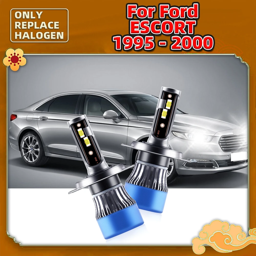 

2PCS H4 12V 110W Led Lamp Car Bulb Auto Headlight Diode Replacement Luces For Ford Escort 2000 1999 1998 1997 1996 1995 Lighting