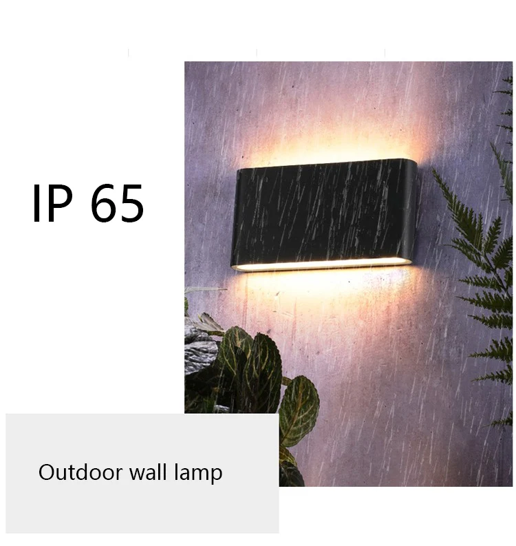 Tanie 6W 12W LED nowoczesna zewnętrzna wodoodporna ściana lampa kryty sypialnia sklep