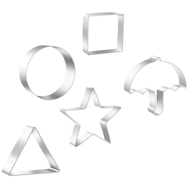 5 Pcs Sugar Cookie Mold Squid DIY Korean Sugar Candy Making Tools Stainless Steel Squid Candy Play Set