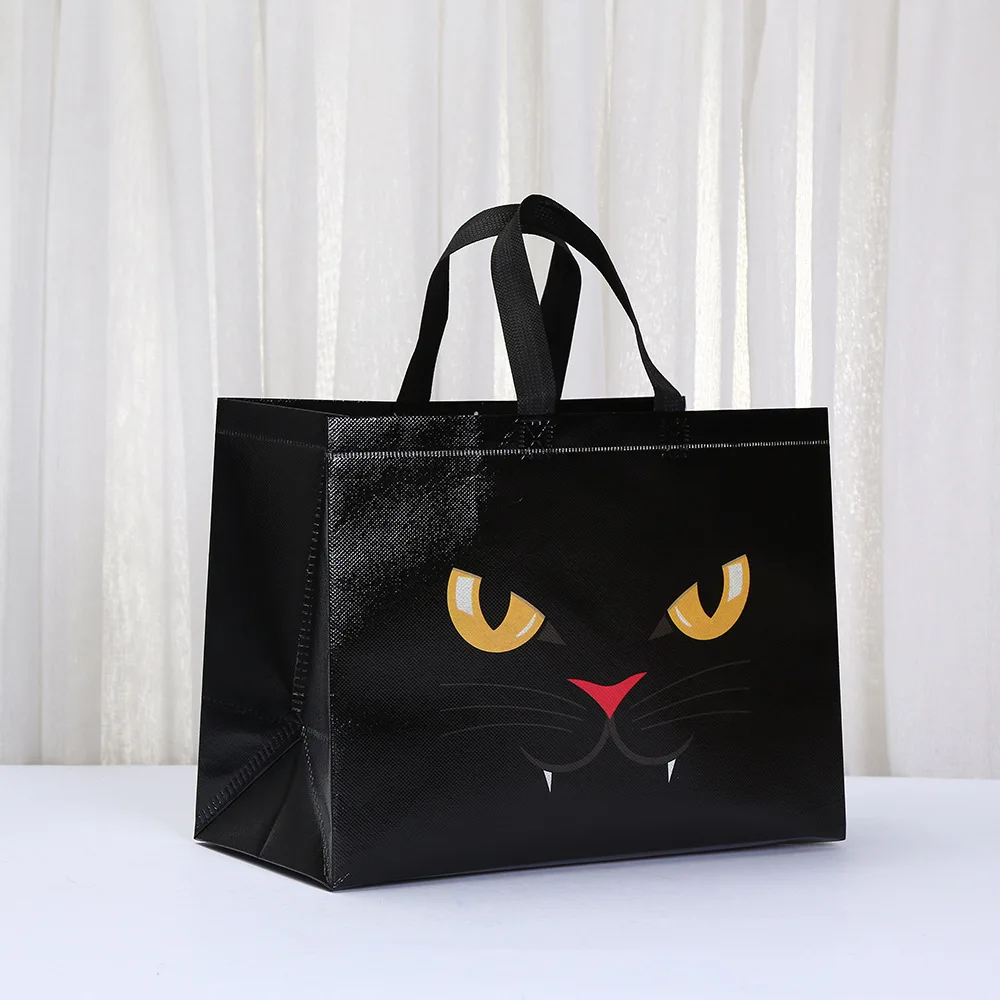 Halloween Monster Non Woven Bags Reusable Trick or Treat Tote Gift Bag for Candy Cookie... - SKU NWB01900 - UGI Packaging