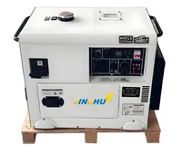 Groupe électrogène silencieux JC Mini 5KW 6kVA triphasé AC/DC à turbine à gaz, alimenté au gaz, essence, GPL, biogaz, 5-10KW 1