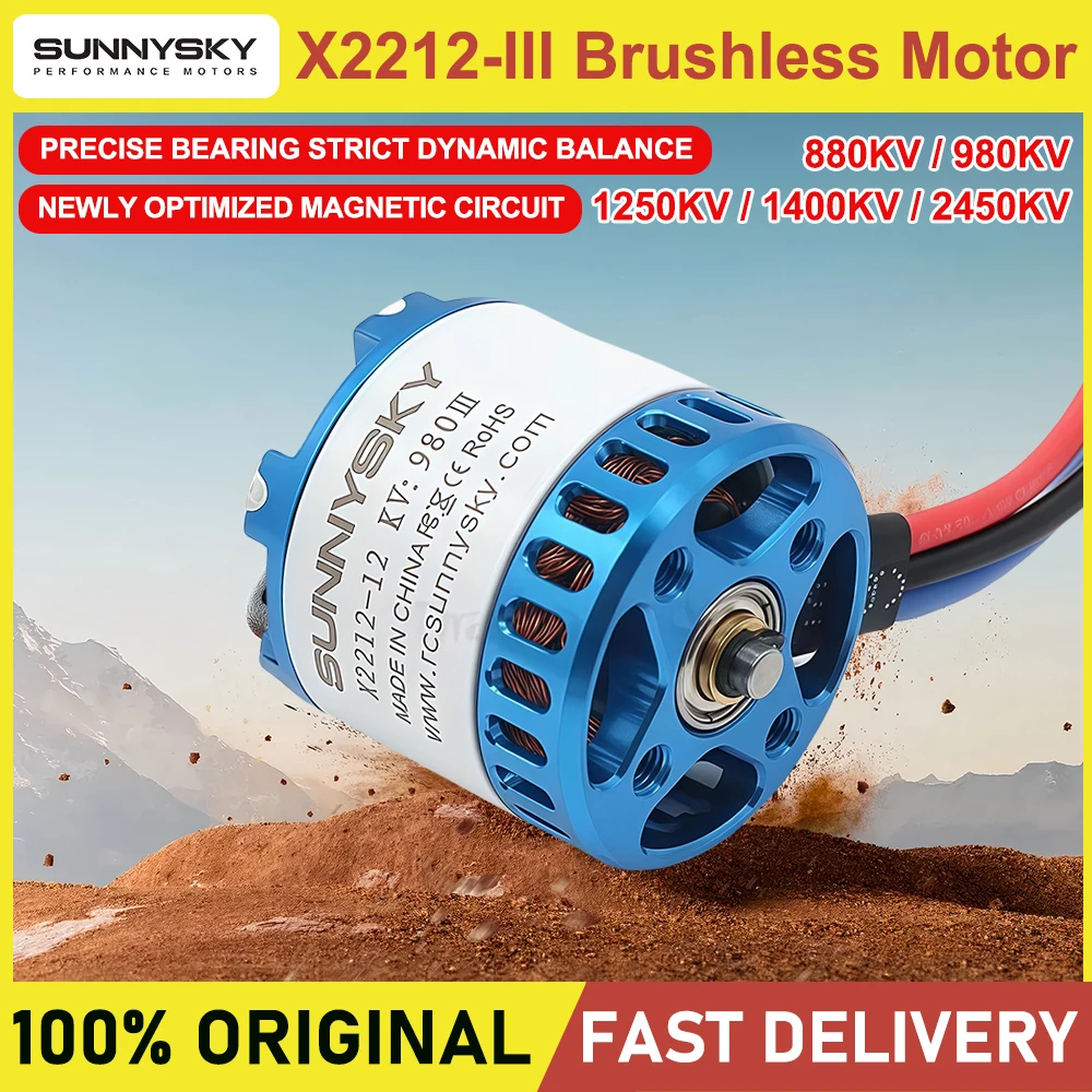 SUNNYSKY X2212-III 880KV 980KV 1250KV 1400KV 2450KV Motor with Original Box for RC Model