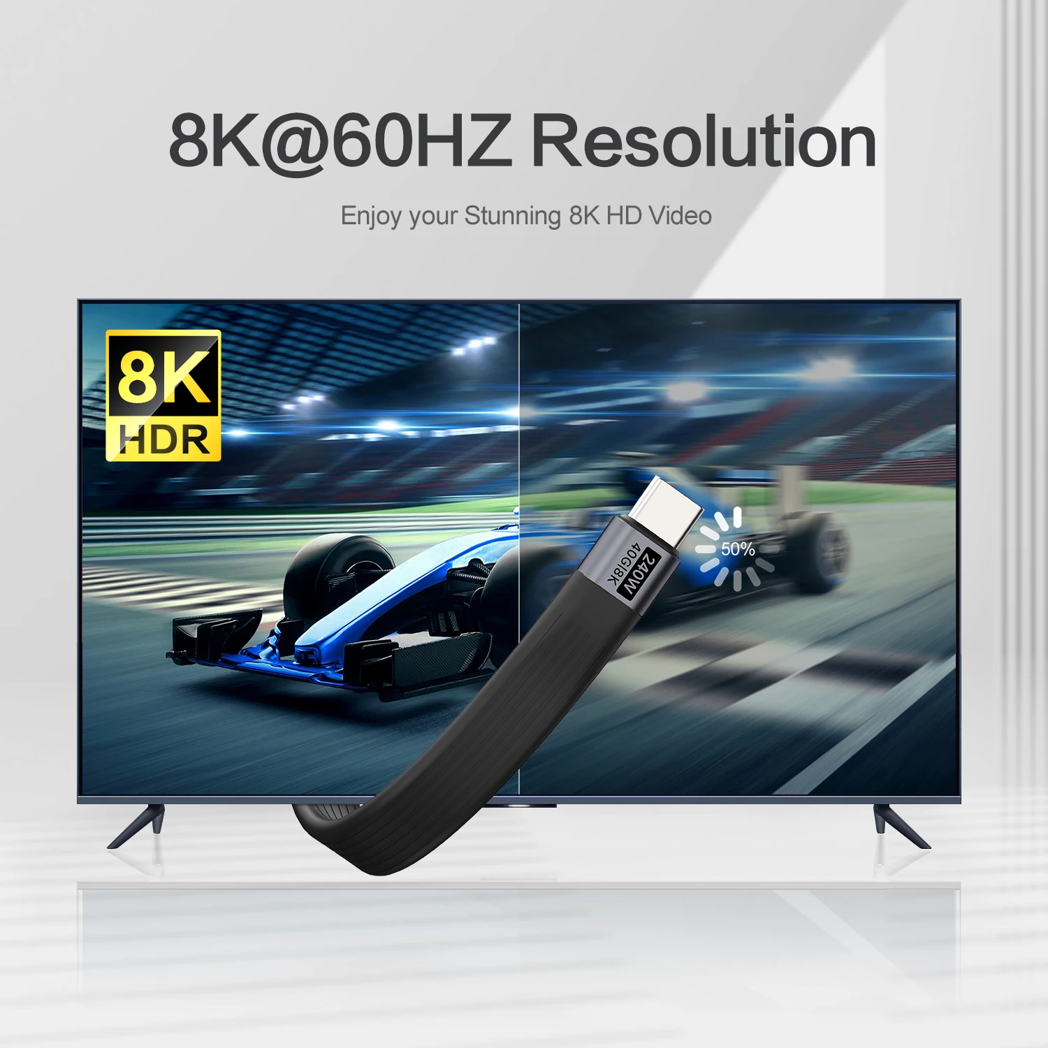 USB 4 케이블 휴대용 키체인 PD 240W USB C 충전 케이블 40Gbps 데이터 전송 케이블 8K 60Hz 비디오 디스플레이 아이폰 노트북 PC용