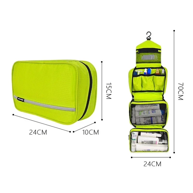 Large Waterproof Hanging Toiletry Bag - Travel Organizer for Men and Women, Foldable Bathroom Kit