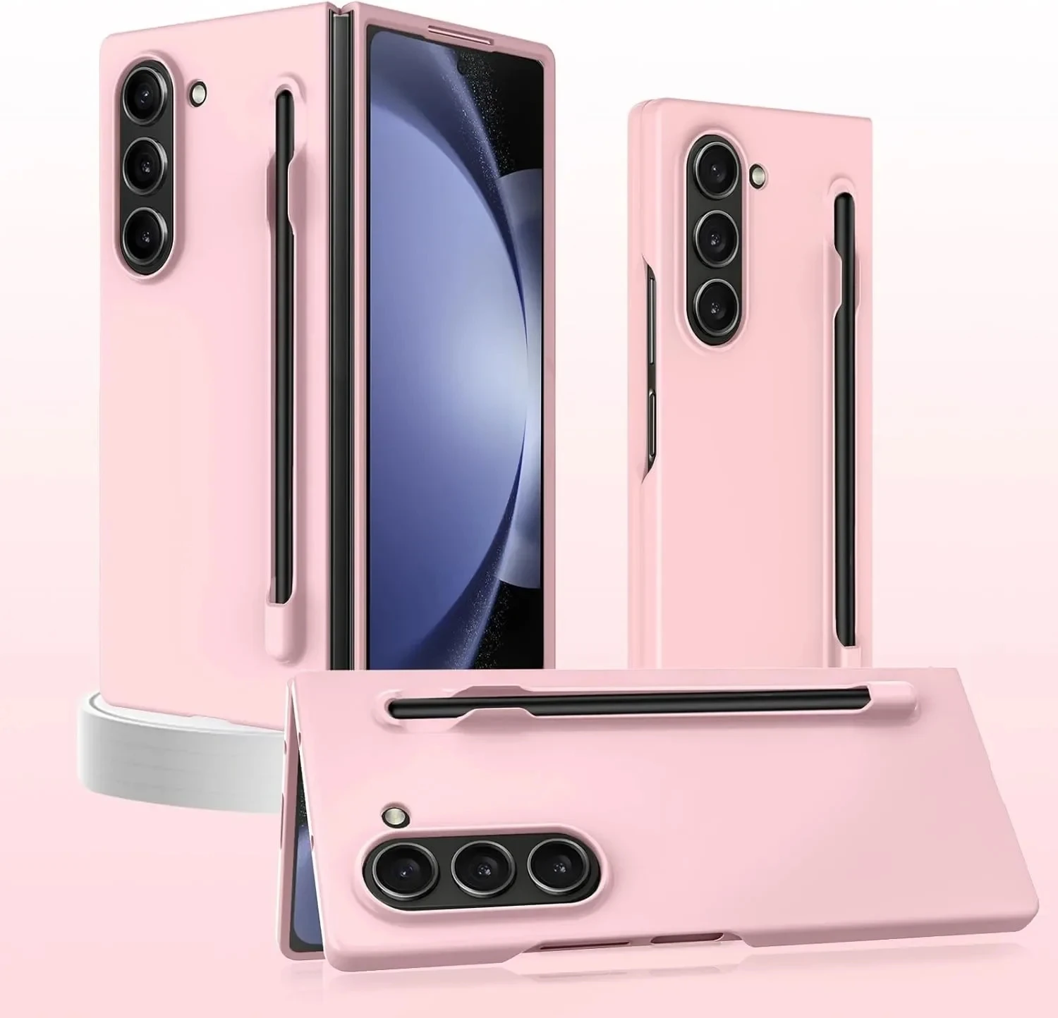 Matte Samsung Galaxy Z Fold Case With S Pen Holder Shockproof_voghion.com