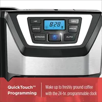 12-Cup Mill and Brew Coffee Maker, Automatic Grind and Brew Drip Coffee Machine, Programmable, Sneak-A-Cup, Reusable Filter 2