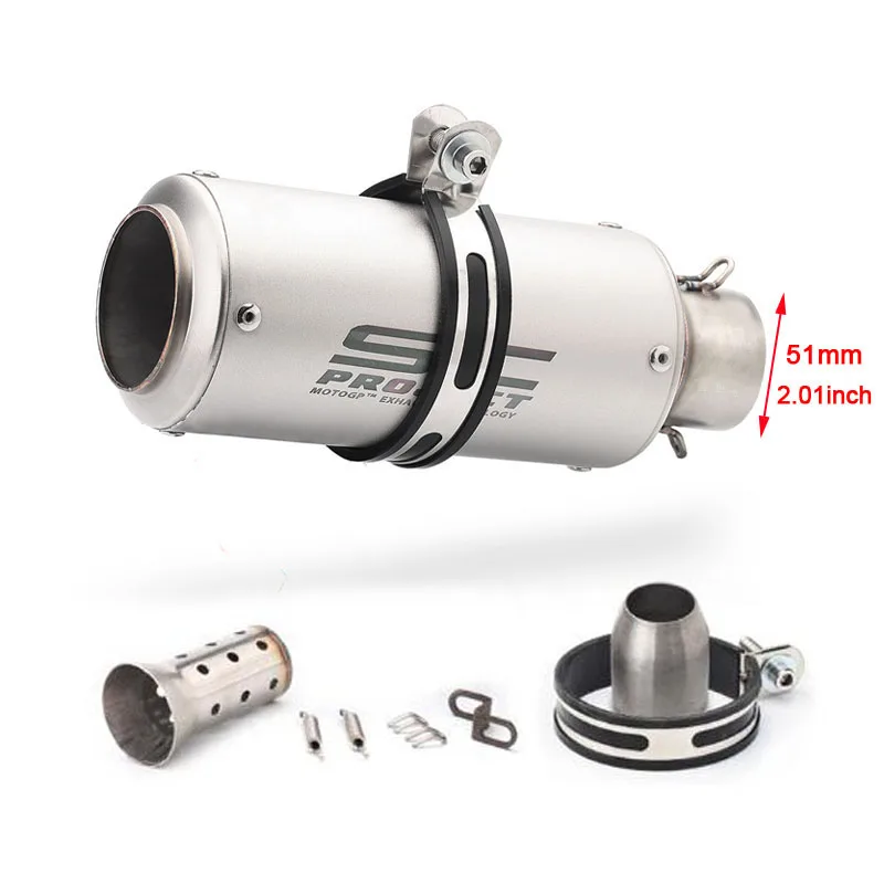 Universal Motorcycle Exhaust Pipe - 51mm/60mm Enhanced Performance System
