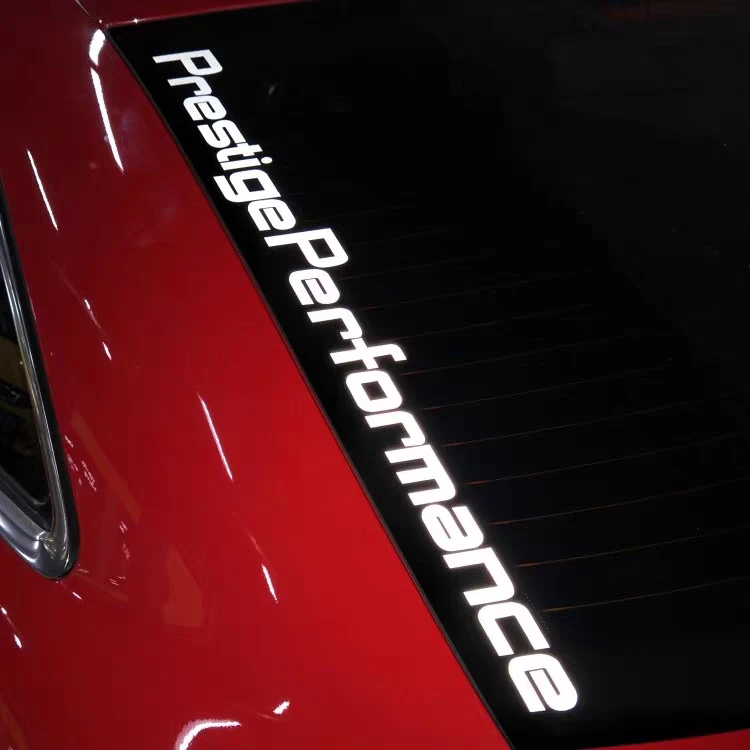 

English Performance Letters Front Windshield Sticker Car Sport Sticker Vinyl Wrap Body Rear Reflective Stickers Car Accessories
