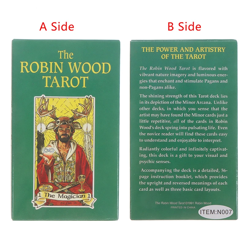 Фото The Robin Wood Tarot, карты с изображением оракула, искусственное предсказание, настольная игра, бумага для покера, 78 шт. №5