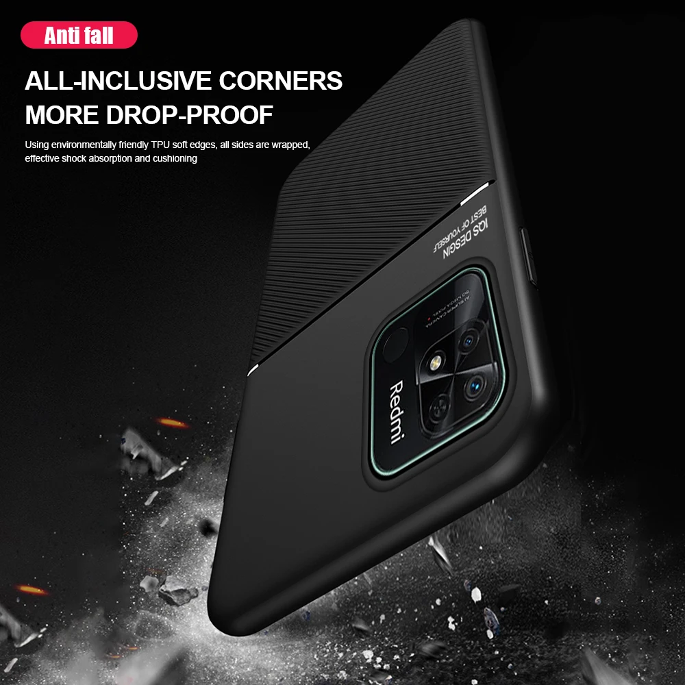 Frikcijska kožna mat maska ​​za Xiaomi Redmi 10C Mekana silikonska stražnja maska ​​za Redmi 10C Redmi10C 220333QBI telefonska torbica_voghion.com