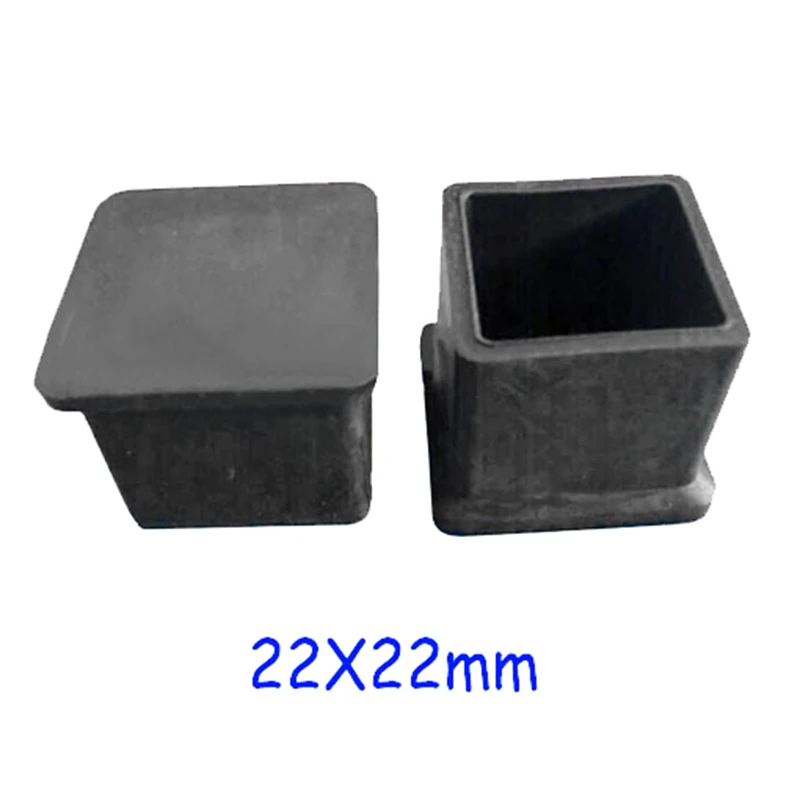 22*22mm table feet cover Cap,Wood feet leg furniture square tube pad pipe ending wrapping plastic protector moisture proof