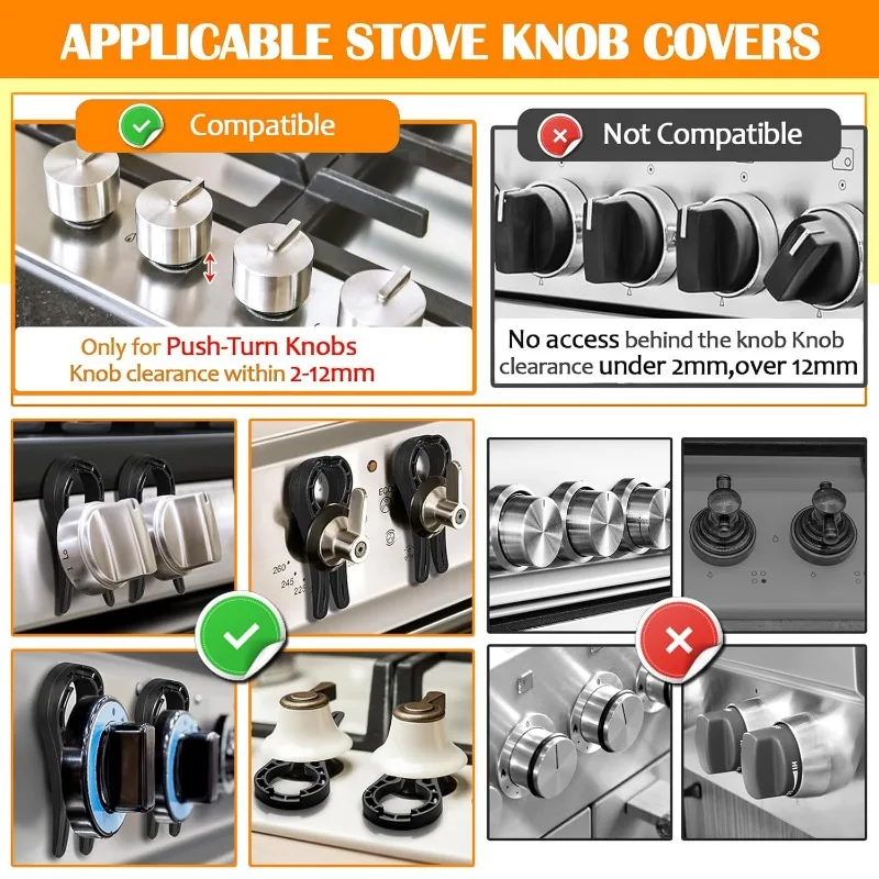 20/10/5Pcs Stove Knob Covers for Kids Safety Gas Stove Knob Locks Oven Covers for Child Pet Childproofing Tools