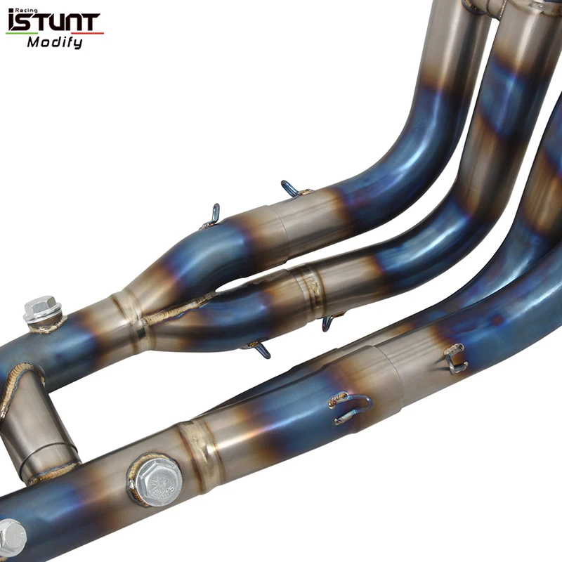 For BMW S1000XR S1000 XR 2020 2021 2022 2023 Motorcycle Exhaust Full Systems Escape Moto Modify Titanium Alloy Front Link Pipe - Image 4