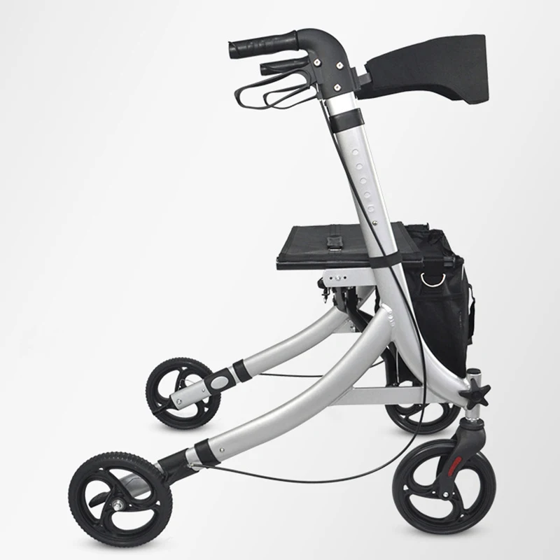 modern high quality multi function shopping cart durable forearm upright disability lightweight walker rollator foldable
