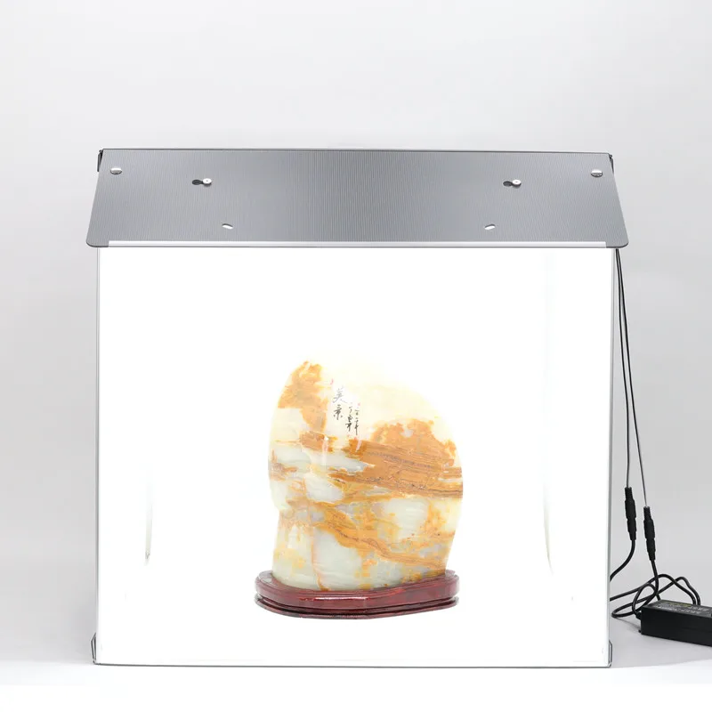 SANOTO 56cm Fold Photograph Lightbox Photo Studio Manicure Foto Softbox LED Photo Light Box Dimmable Tabletop Shooting Tent Kit
