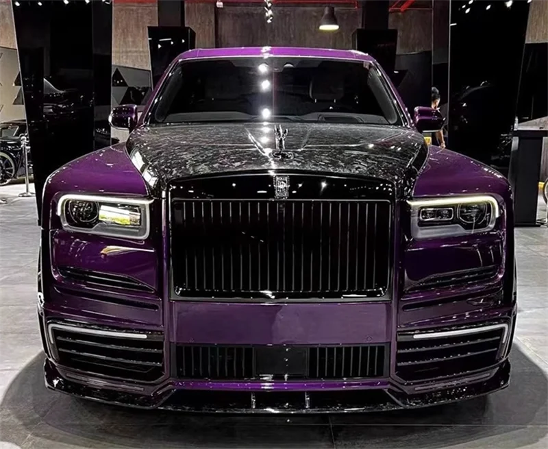 M Style High Quality Dry Carbon Fiber Car Front Bumper Rear Bumper Hood Fender Rear Spoiler for Rolls Royce Cullinan Body Kit