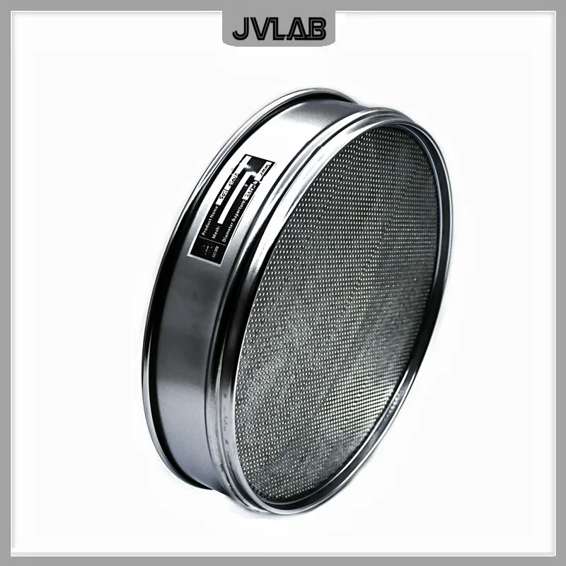Soil Sieve Horticultural Round Hole Sampling Sieve Laboratory Test R30cm Aperture 0.075-60mm Galvanized Lid & Bottom 1/PK