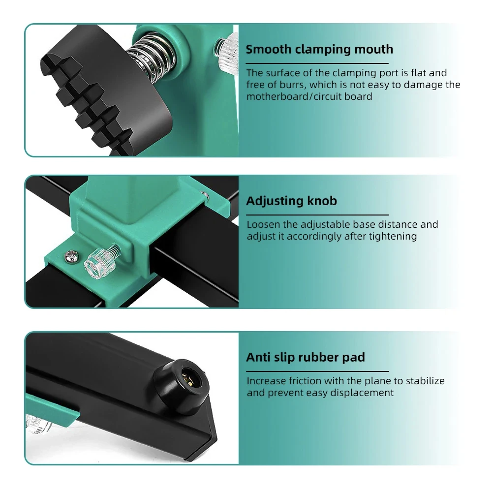 Circuit Board Welding Repairing Disassembly Fixture Adjustable MotherBoard Holder 360&deg; Rotation MainBoard Clamp Soldering Iron