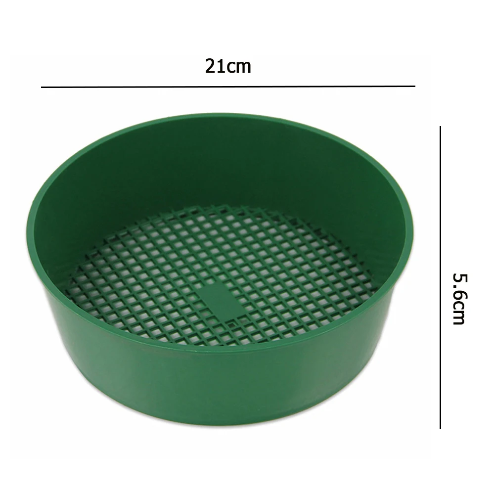 Plastic Garden Sieve Home Garden Tool Fine Mesh Soil Sieve Mining Sand Sifter Potting Sieve for Plant Soil Stone Sifting