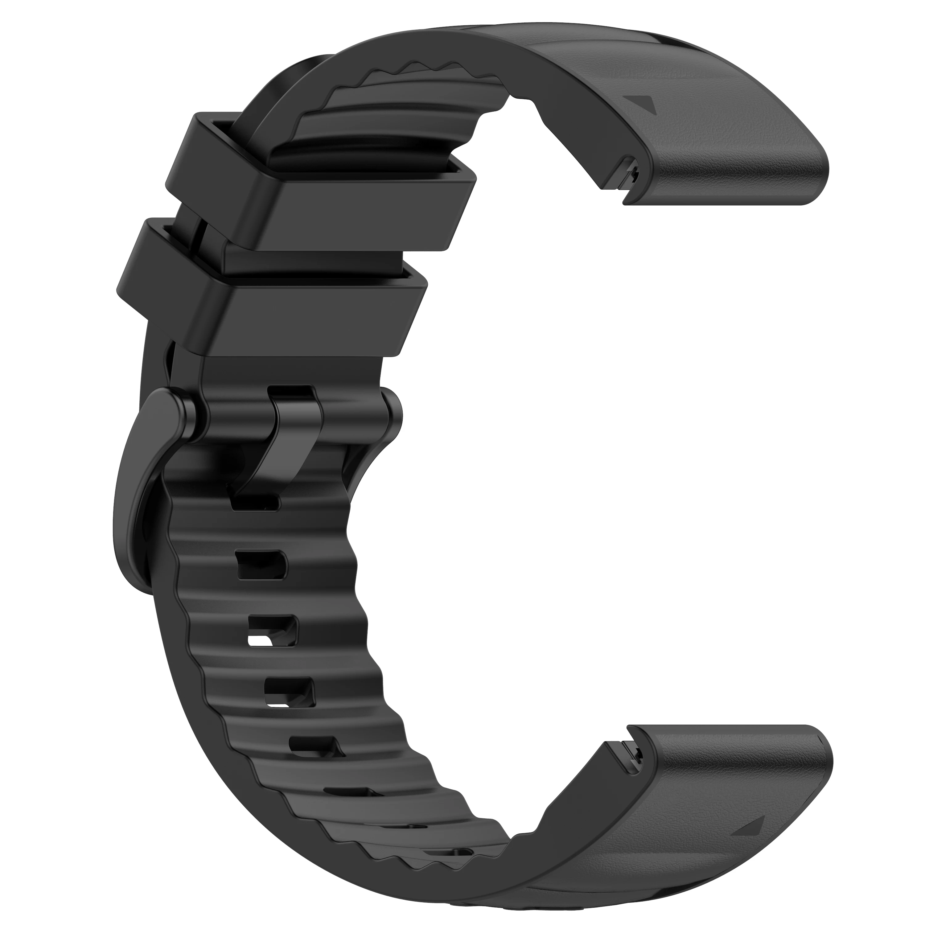 Enhanced Leather Silicone QuickFit Watch Band Strap (26mm/22mm)