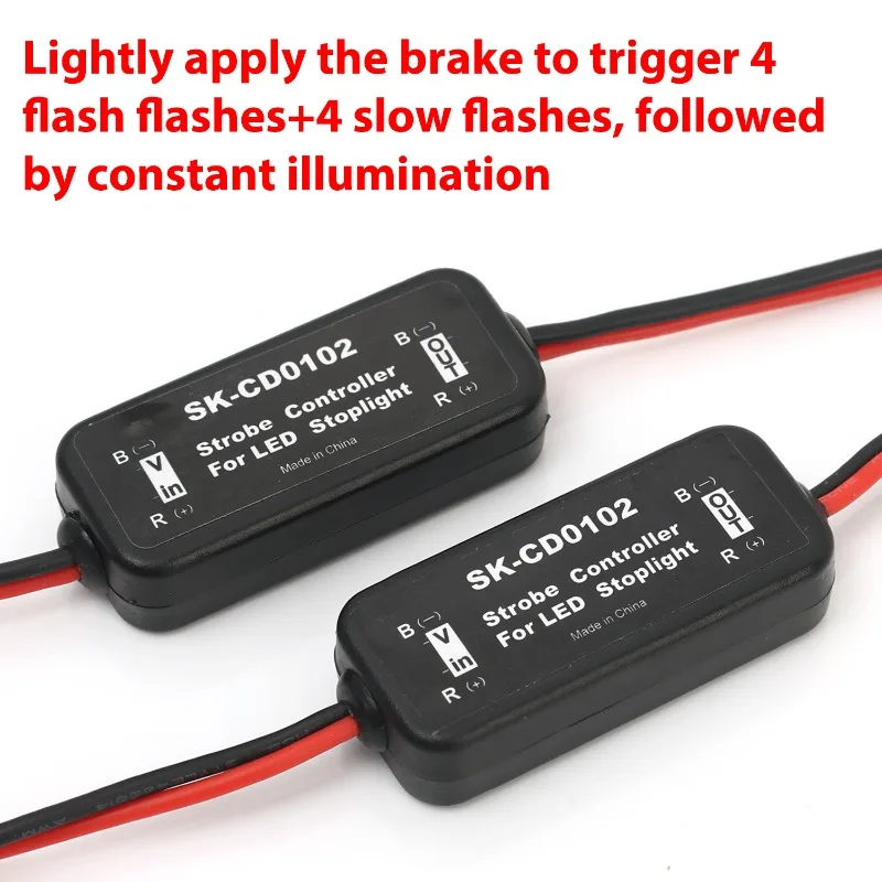 Universal Strobe Controller Brake Light Flasher Module Flashing Back Rear Brake Light 9-30V LED Flash Tail Stop Accessories