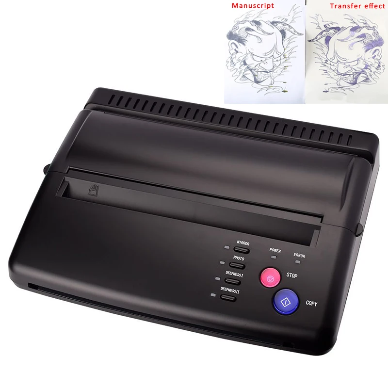 Henna Stencils Tattoo Stencil Tattoo Copy Machine Lowest Price A4 Transfer Paper Black Copier Thermal Stencil For Airst defu 368a key cutting duplicating machine cutter car key copier locksmith tools kits for making keys copy key duplicator